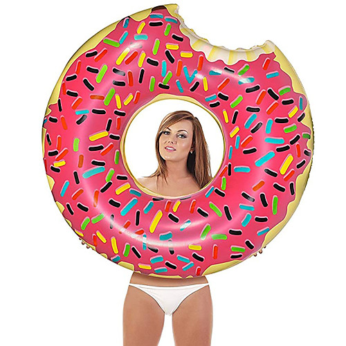 

Inflatable Pool Float Lounge Raft Ride on PVC / Vinyl Donuts Water fun Party Favor Summer Beach Swimming 1 pcs Boys and Girls Kid's Adults'