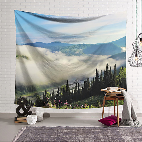 

Wall Tapestry Art Decor Blanket Curtain Hanging Home Bedroom Living Room Decoration Polyester Cloud Landscape