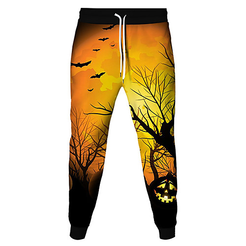 

Men's Women's Sweatpants Joggers Jogger Pants Athletic Bottoms Drawstring Beam Foot Winter Fitness Gym Workout Running Jogging Training Breathable Soft Sweat wicking Normal Sport Halloween Violet