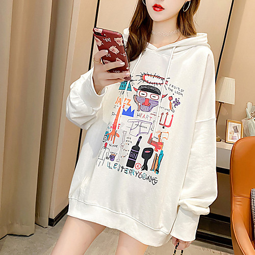 

Women's Hoodie Pullover Oversized Hoodie Sport Athleisure Hoodie Top Long Sleeve Breathable Soft Comfortable Everyday Use Street Casual Daily Outdoor