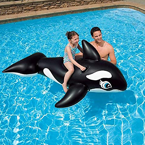 

Inflatable Pool Float Lounge Raft with Handles PVC / Vinyl Whale Water fun Party Favor Summer Beach Swimming 1 pcs Boys and Girls Kid's Adults'