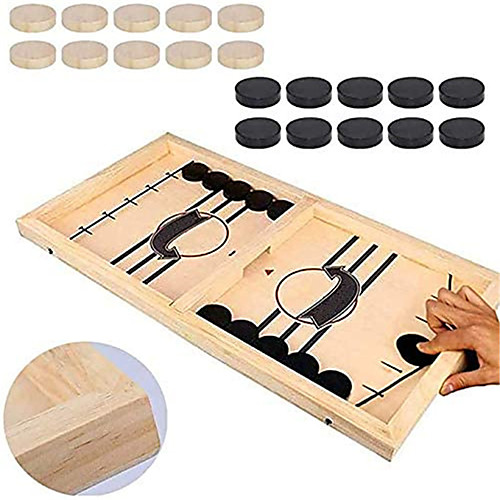 

Fast Sling Puck Game PacedTinfence Table Desktop BattleWinner Board Games Toys for Adults Parent-Child Interactive Chess Toy Board Table Game (22.7 in x 12.5 in)