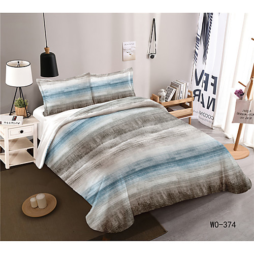 

3-Piece Duvet Cover Set Hotel Bedding Sets Comforter Cover with Soft Lightweight Microfiber, Include 1 Duvet Cover, 2 Pillowcases for Double/Queen/King