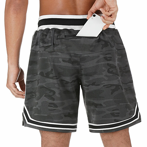 

Men's Running Shorts Athletic Shorts Bottoms Towel Loop Nylon Fitness Gym Workout Marathon Running Jogging Breathable Quick Dry Moisture Wicking Sport Solid Colored Black Grey / Micro-elastic