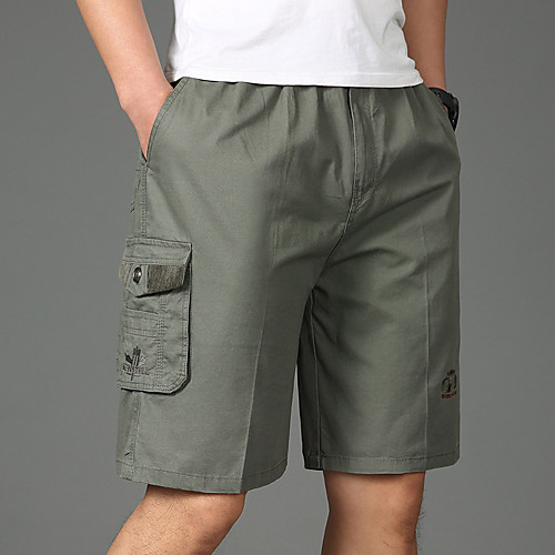 

Men's Hiking Shorts Hiking Cargo Shorts Solid Color Outdoor 10 Breathable Multi-Pockets Wear Resistance Cotton Shorts Black Yellow Army Green Grey Khaki Hunting Fishing Climbing L XL XXL XXXL 4XL