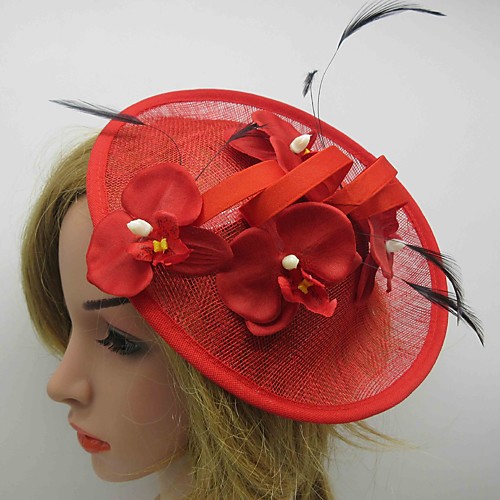 

1920s Retro Feather Fascinators with Feather / Floral 1 Piece Special Occasion / Party / Evening Headpiece
