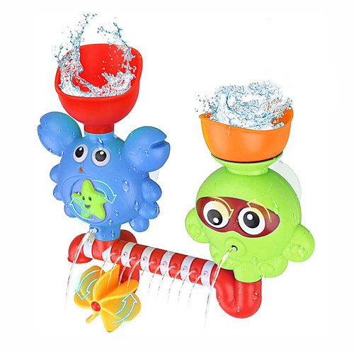 

Waterfall Sprinkle Water Toys Bath Toy Bathtub Pool Toys Water Pool Bathtub Toy Octopus Crab Plastic Bathtime Bathroom for Toddlers, Bathtime Gift for Kids & Infants / Kid's