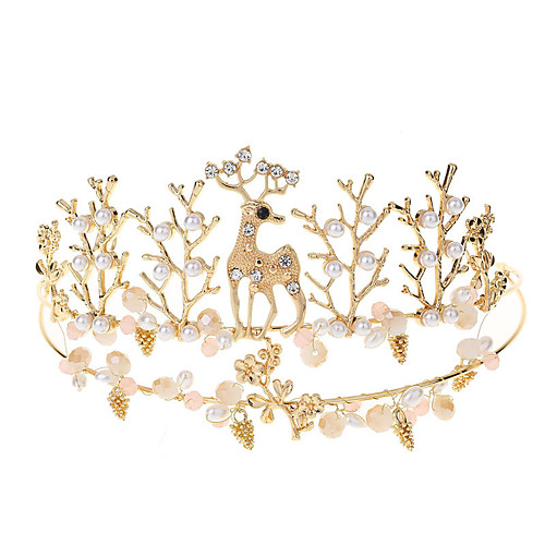 

Wedding Princess Alloy Tiaras with Metal 1 Piece Wedding / Birthday Headpiece