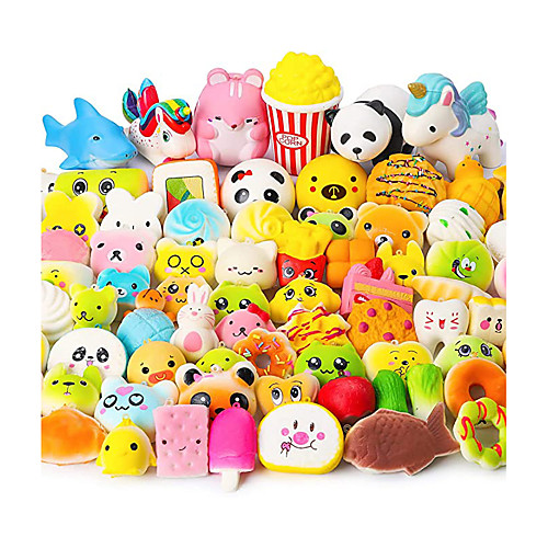 

Squishy Squishies Squishy Toy Squeeze Toy / Sensory Toy 70 pcs Food Cake Dessert Soft Stress and Anxiety Relief Kawaii For Kid's Adults' Boys and Girls