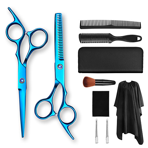 

6 Inch Hairdressing Scissors Flat Tooth Scissors Bangs Scissors Thinning Scissors Haircut Hairdressing Tools Set C19