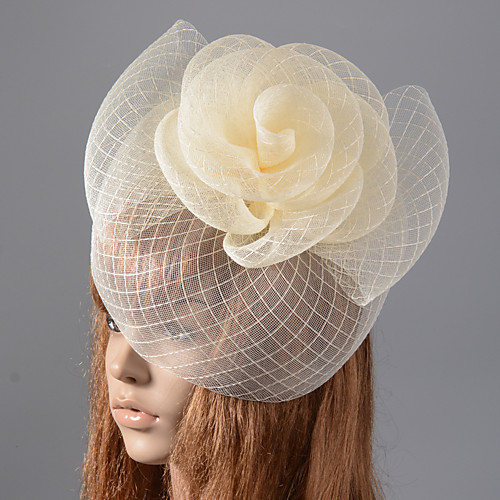 

Elegant Retro Tulle Fascinators with Flower 1 Piece Special Occasion / Party / Evening Headpiece
