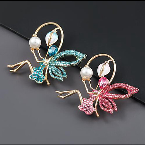 

Women's Brooches Cute Imitation Pearl Brooch Jewelry Blue Blushing Pink For