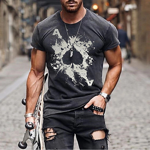 

Men's Tees T shirt Hot Stamping Graphic Prints Letter Print Short Sleeve Casual Tops 100% Cotton Basic Casual Fashion Designer White Black Red