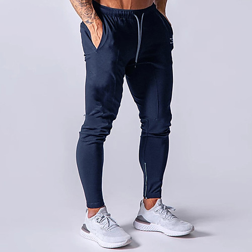 

Men's Sweatpants Joggers Jogger Pants Athleisure Bottoms Drawstring Cotton Winter Fitness Gym Workout Running Training Breathable Quick Dry Soft Normal Sport Solid Colored Black Grey Navy Blue