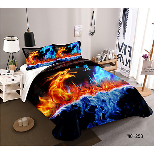 

3-Piece Duvet Cover Set Hotel Bedding Sets Comforter Cover with Soft Lightweight Microfiber, Include 1 Duvet Cover, 2 Pillowcases for Double/Queen/King