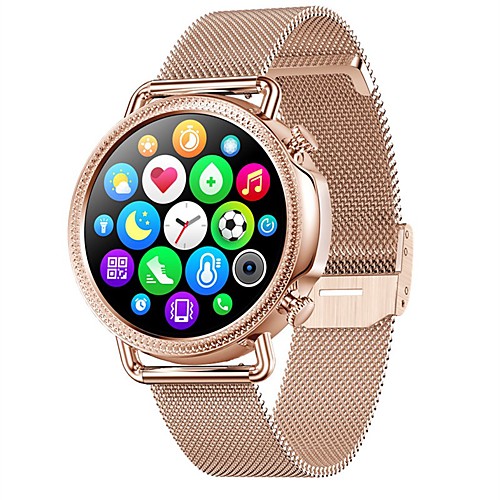 

V25 Women's Smartwatch Bluetooth Heart Rate Monitor Blood Pressure Measurement Thermometer Health Care Female Physiological Cycle Stopwatch Pedometer Call Reminder Activity Tracker Sleep Tracker