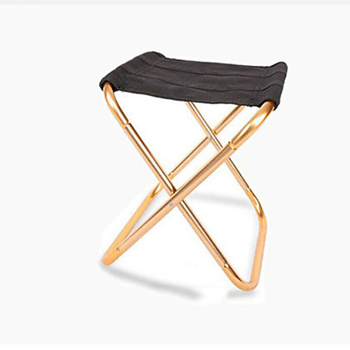 

Camping Stool Multifunctional Portable Breathable Ultra Light (UL) Aluminum Alloy for 1 person Fishing Beach Camping Traveling Autumn / Fall Winter Gold Silver