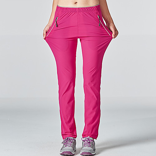 

Women's Hiking Pants Trousers Solid Color Summer Outdoor Comfort Quick Dry Breathable Stretchy Pants / Trousers Orange Khaki Rose Red Dark Blue Hunting Fishing Camping / Hiking / Caving M L XL XXL