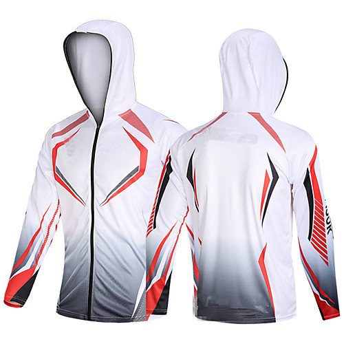 

Men's Hoodie Jacket Skin Coat Lightweight Breathable Quick Dry Jacket Athleisure Outdoor Camping & Hiking / Long Sleeve / Stretchy