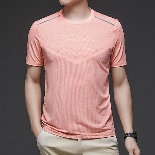 

Men's T shirt Hiking Tee shirt Short Sleeve Tee Tshirt Top Outdoor Lightweight Breathable Quick Dry Stretchy Autumn / Fall Spring Polyester White Army Green Blue Fishing Climbing Camping / Hiking