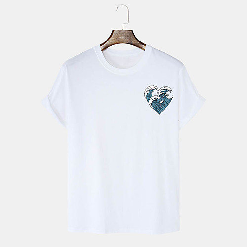 

Men's Unisex T shirt Hot Stamping Graphic Prints Spray Plus Size Print Short Sleeve Daily Tops 100% Cotton Basic Casual White Black Blushing Pink
