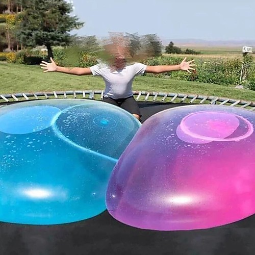 

Kids Bubble Ball Toy, Water Bubble Ball Balloon, Giant Inflatable Water Beach Ball Soft Rubber Ball Jelly Balloon Balls for Kids Outdoor Party