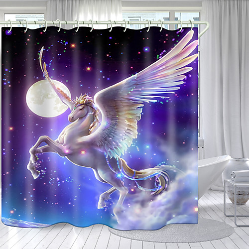 

Shower Curtains & Hooks Modern Polyester New Design