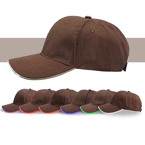 

Cotton Baseball Cap Running Cap Visor Hats Men's Women's Hat Solid Colored Reflective Adjustable Lightweight for Fitness Baseball Running Autumn / Fall Spring Summer Multi color White Yellow