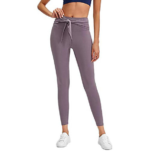 

Yoga Pants for Women, High Waist Squat Proof Interlink Workout Running Tie Legging for Women (Deep Gery, XX-Large(US12))