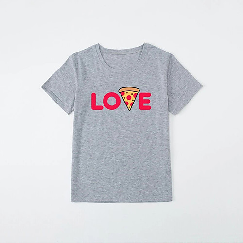 

Men's T shirt Hot Stamping Letter Print Short Sleeve Casual Tops 100% Cotton Basic Casual Fashion Gray