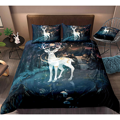 

3-Piece Duvet Cover Set Hotel Bedding Sets Comforter Cover with Soft Lightweight Microfiber, Include 1 Duvet Cover, 2 Pillowcases for Double/Queen/King(1 Pillowcase for Twin/Single)