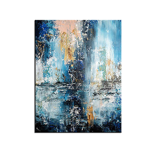 

Oil Painting Hand Painted Vertical Abstract Landscape Modern Rolled Canvas (No Frame)