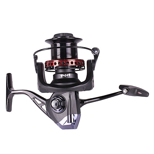 

Fishing Reel Spinning Reel 4.1:1 Gear Ratio 14 Ball Bearings Easy Install for Sea Fishing / Fly Fishing / Freshwater Fishing