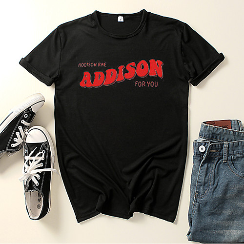 

Inspired by Cosplay Addison Rae Cosplay Costume T-shirt Microfiber Graphic Prints Printing T-shirt For Men's / Women's