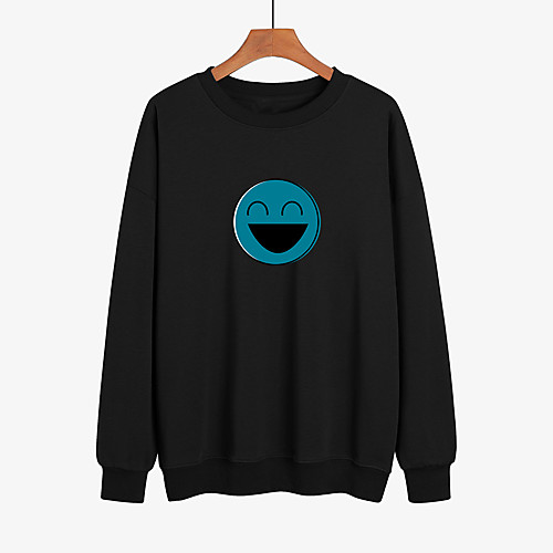 

Women's Pullover Sweatshirt Graphic Print Daily Casual Hoodies Sweatshirts White Black Red
