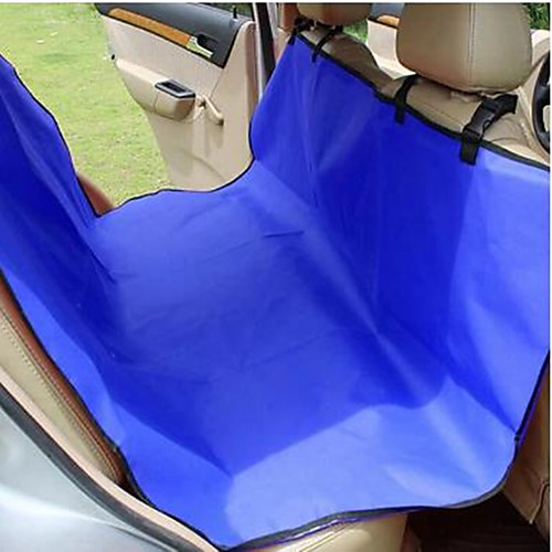 

Dog Car Seat Cover Portable Solid Colored Oxford Cloth Blue