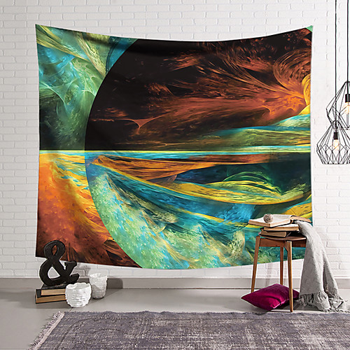 

Wall Tapestry Art Decor Blanket Curtain Hanging Home Bedroom Living Room Polyester Multi Color Earth