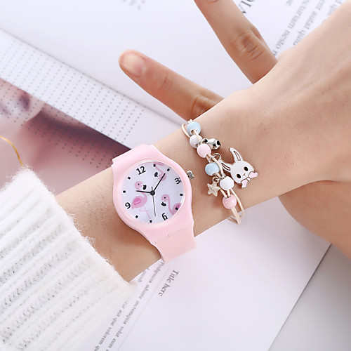 

Women's Quartz Watches Analog Quartz Stylish Minimalist Creative / Silicone