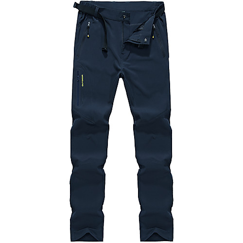 

Men's Hiking Pants Trousers Solid Color Outdoor Regular Fit Breathable Warm Sweat wicking Comfortable Pants / Trousers Black Blue Grey Dark Gray Climbing Camping / Hiking / Caving Traveling L XL XXL