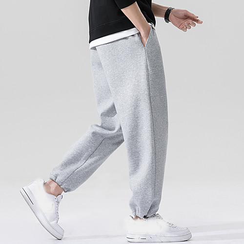 

Men's Sweatpants Drawstring Collarless Solid Color Sport Athleisure Pants Sleeveless Breathable Sweat Out Comfortable Everyday Use Street Casual Daily