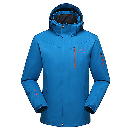 

Men's Hiking Softshell Jacket Hiking Fleece Jacket Winter Outdoor Solid Color Thermal Warm Lightweight Windproof Breathable Hoodie Winter Jacket Top Ski / Snowboard Fishing Climbing Black Army Green