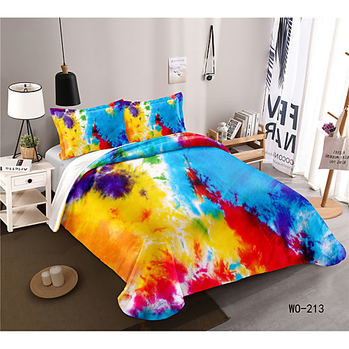 

3-Piece Duvet Cover Set Hotel Bedding Sets Comforter Cover with Soft Lightweight Microfiber, Include 1 Duvet Cover, 2 Pillowcases for Double/Queen/King