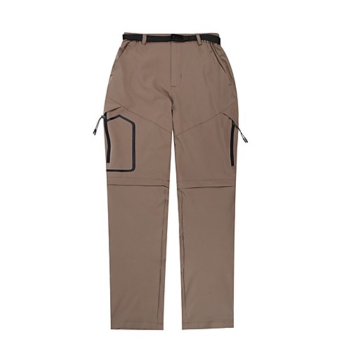

Men's Hiking Pants Trousers Convertible Pants / Zip Off Pants Solid Color Outdoor Tailored Fit Waterproof Breathable Quick Dry Wear Resistance Bottoms Black Army Green Grey Khaki Hunting Fishing