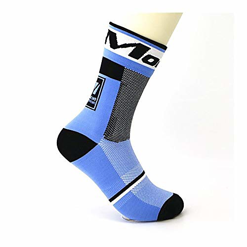 

men outdoor sport cycling socks breathable basketball running cycling socks breathable (color: blue)
