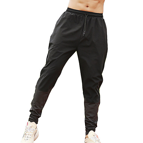 

Men's Joggers Jogger Pants Sports & Outdoor Bottoms Drawstring Pocket Winter Fitness Running Workout Training Exercise Breathable Quick Dry Soft Normal Sport Solid Colored Black / Micro-elastic