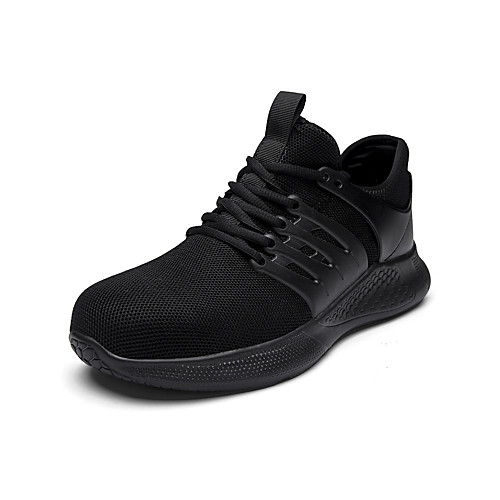 

Men's Trainers Athletic Shoes Sporty Athletic Office & Career Safety Shoes Tissage Volant Breathable Non-slipping Shock Absorbing Booties / Ankle Boots Black Blue Gray Spring Summer