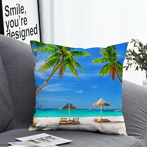 

1 pcs Polyester Pillow Cover Pillow Cover & Insert Simple Classic Square Zipper Polyester Traditional Classic