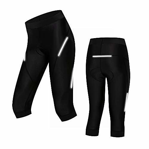 

womens cycling capri pants shockproof with gel pad s