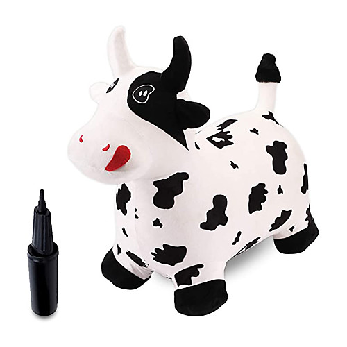 

Activity Toy Ride on Bouncy Animal Bouncy Horse Inflatable Jumping Hopper With Pump Plush Covered Boys and Girls Kid's Adults Gift Indoor Outdoor Summer Outdoor Toys