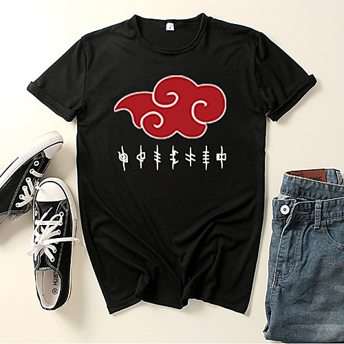 

Inspired by Naruto Akatsuki Cosplay Costume T-shirt Microfiber Graphic Prints Printing T-shirt For Men's / Women's